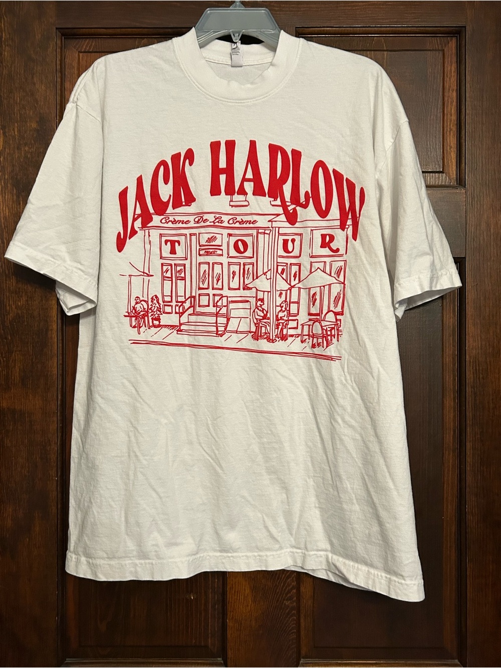 Jack Harlow Crème De La Crème Tour T-shirt Large Los Angeles Apparel Red White
